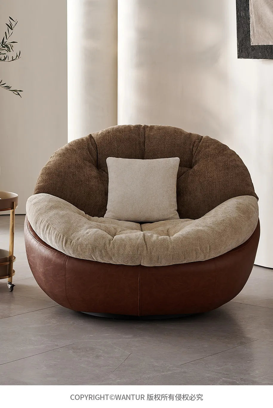 Italian light luxury patent designer lazy lounge sofa chair, Nordic modern simple style living room balcony lounge chair