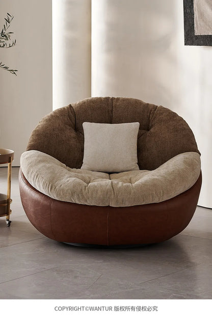 Italian light luxury patent designer lazy lounge sofa chair, Nordic modern simple style living room balcony lounge chair