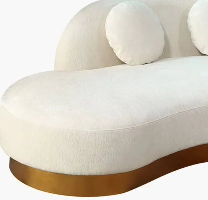 *q forModern French 3 Seater Modular Convertible Sectional Sofa with Washable Fabric and Wood Legs*