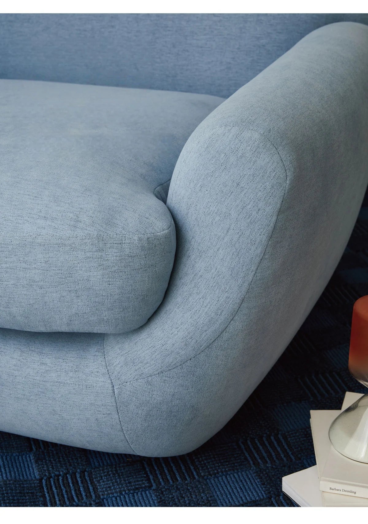 Cream Fabric Lazy Sofa Single Seater Armchair Comfort Accent Furniture for Living Room Bedroom