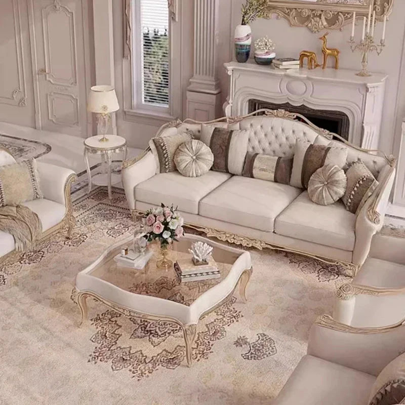 Europe Designer Sofa Chair Unique Wood Modern Recliner Living Room Sofas Love Seat White Cushion Sofas Para El Hogar Furniture