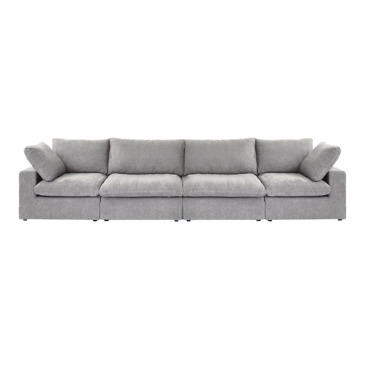 Cloud Modular Sectional Sofa with 2 Storage Ottomans 160.6