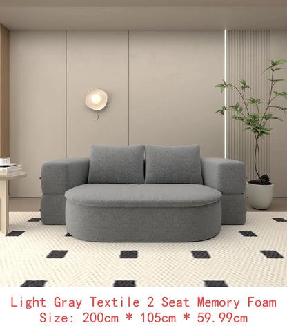 L-Shaped Cloud Sectional Sofa, Modern Modular Couch with Deep Seat, Upholstered Furniture for Living Room Bedroom, No Assembly