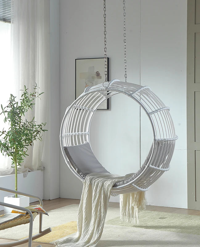Interior and exterior swings for household balcony hammock outdoor imitation rattan chair round cradle chair hanging chair