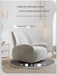 Modern smart living room lounge chair sofa chair Comfortable cotton push back rocking chair Convertible home bar furniture