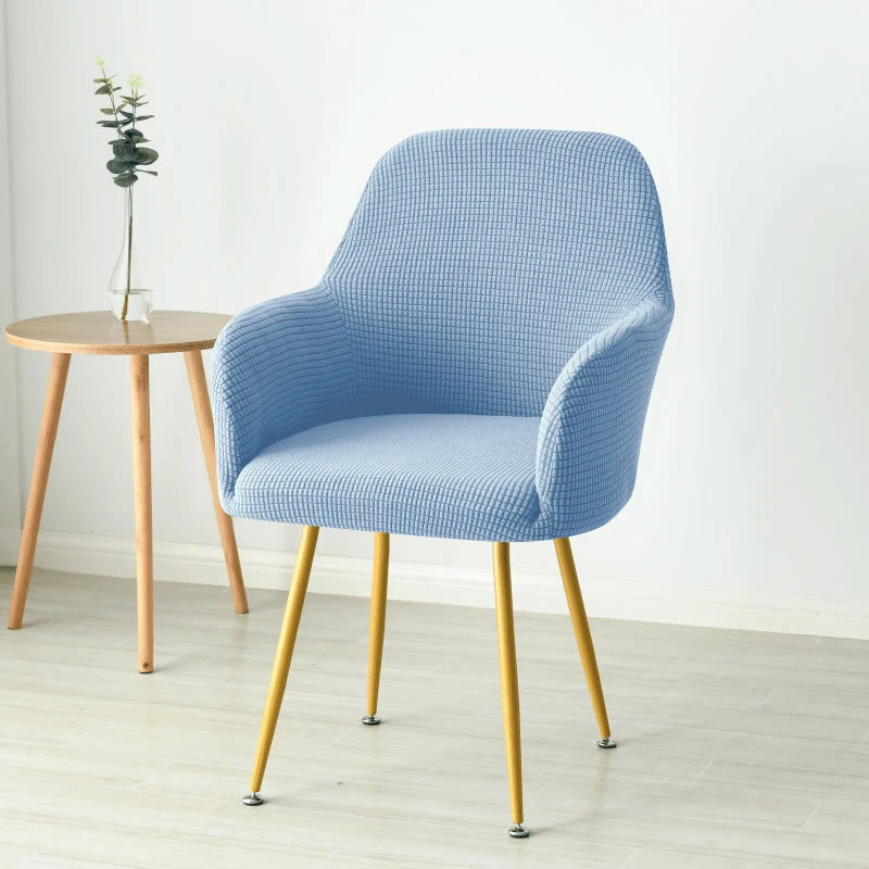Elastic Polar Fleece High Arm Chair Covers Dining Adjustable Armchair Cover Hotel Bar Seat Slipcover Home Wedding Decoration