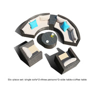 Campingaz Sofa Set House Garden Outdoor Lounge Set Simple Gray