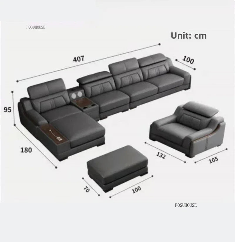 Modern Living Room Sofa Combination Light Luxury Chaise Lounges Designer Sofas for Living Room Personality Home Furniture N