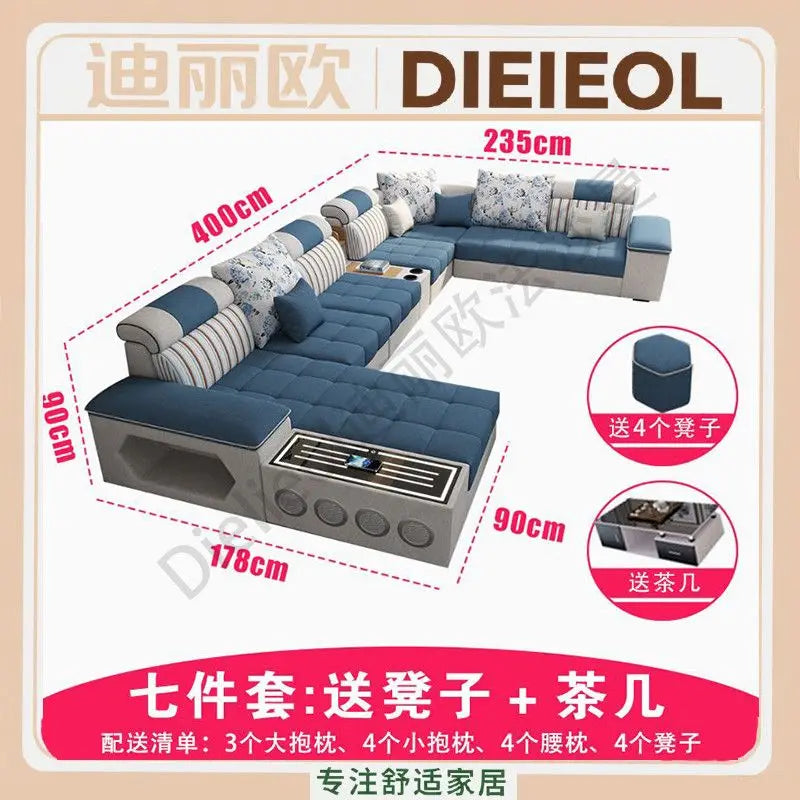 Armrest Electric Sofa Designer Storage Modern Corner Sofa Floor Comfortable Romantic Divani Da Soggiorno House Accessories