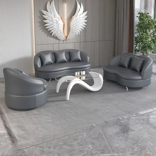 Grand canapé de luxe blanc imperméable à l'eau Simple vert Chaise longue nouveau canapé naturel concepteur Muebles Para dortoir meubles