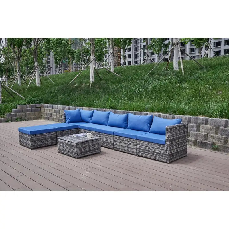 Patio Sofa Set with Cushions for Outdoor Living, Comfortable Seating for Garden or Balcony, Stylish & Weather-Resistant Design