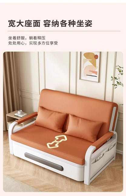 Sofa bed folding dual-purpose small apartment 2024 Internet celebrity new living room 1.2 multi-function single and double retra