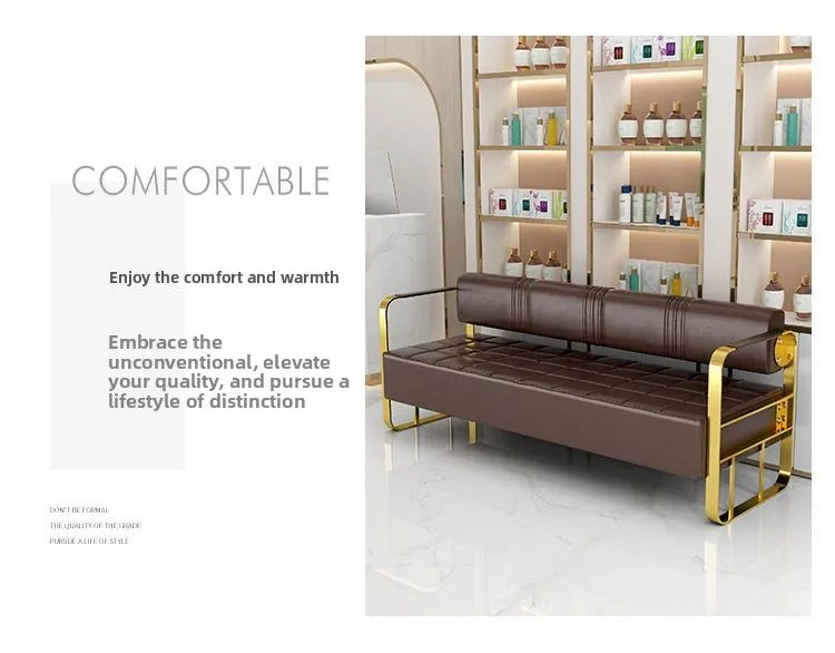 Cullinan Series Office Lobby Reception SofaHigh Resilience SpongeMetal FrameModern Ergonomic Design Multiple Colors
