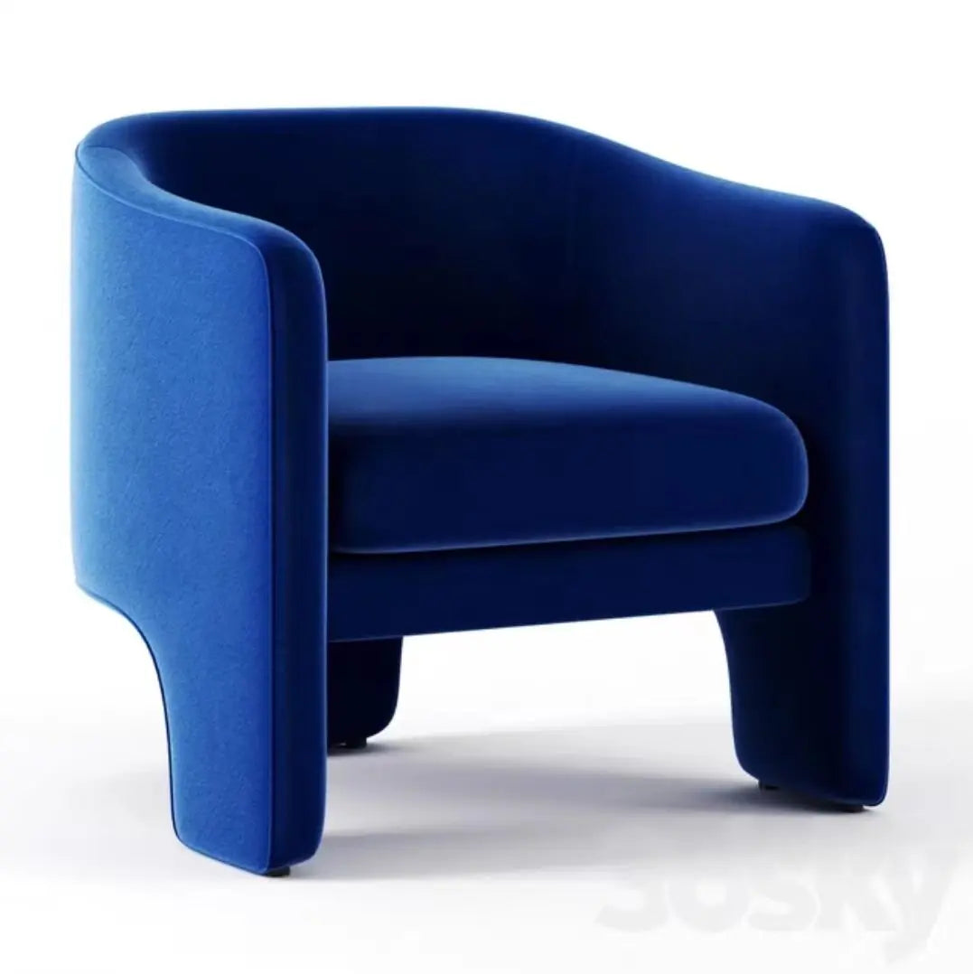 Light luxury fabric single sofa chair modern simple tiger chair