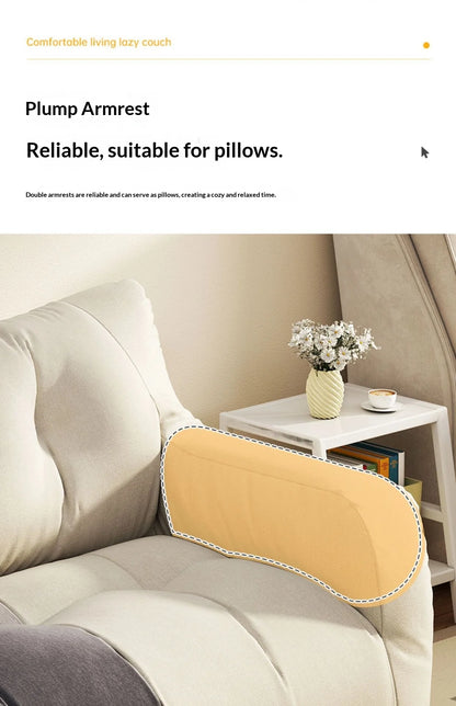 Sofa Bed Living Room Convertible Fabric Sofa Small Apartment Two Three Seater Tatami Lounge Lazy Couch Modern Home Furniture