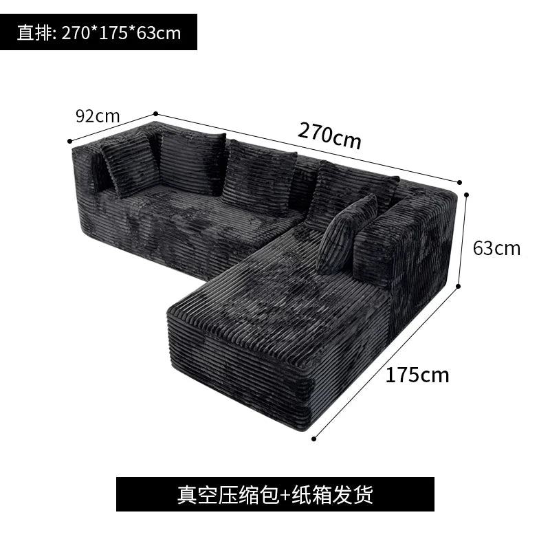 Living Room Fabric Compressed Sofa Lounge Daybed L Shape Bedroom Sofa Bed Couch Recliner Divano Da Soggiorno