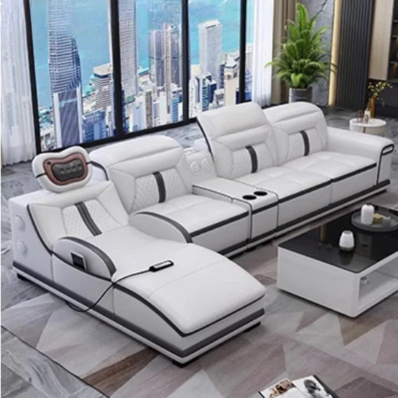 Luxury Wood Nordic Living Room Sofas Cozy Relaxing Recliner Armchair Sofas Floor Daybed Massage Woonkamer Banken Home Furniture