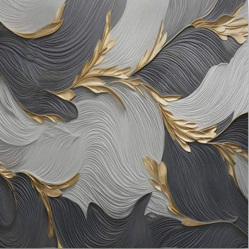 Custom 3D Wall Mural Creative Art Feather Geometric Patterns Photo Wallpaper Living Room TV Sofa Bedroom Papel De Parede Fresco