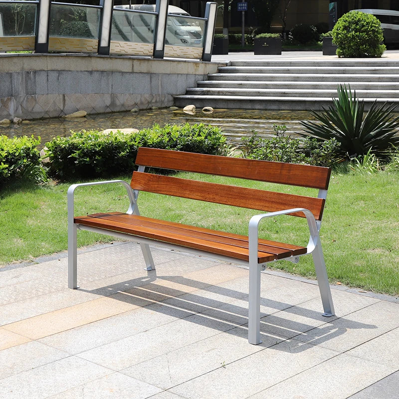 Banc en bois personnalisé, utilisation extérieure et intérieure, chaise écologique entièrement en bois, bonne banc d'attente de jardin porteur