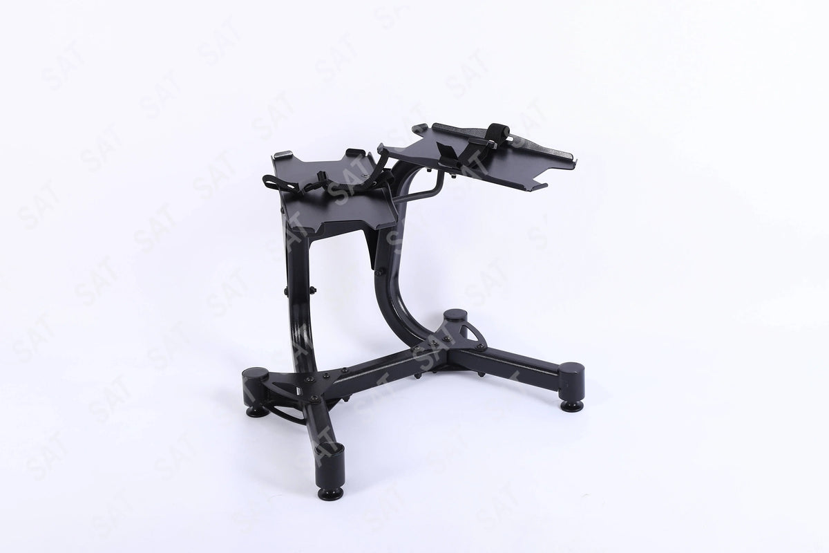l Adjustable Dumbbell Bracket Metal Old Weight Bracket Storage Bracket with Wheels Dumbbell Weight Household