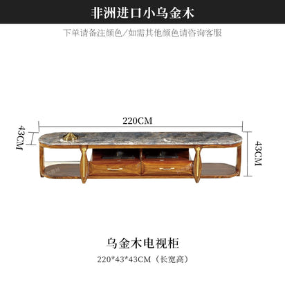 FY Ebony Wood Genuine Leather Sofa Solid Wood Sofa Living Room New Model