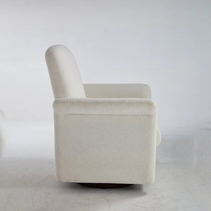 Bedroom Living Room Essential Modern Swivel Accent Chair Barrel Armchair With Wood Base Great For Reading Waiting