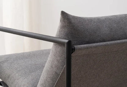 Aidan Metal Framed Sling Accent Chair, Light Grey luxury modern sofa sofa cama