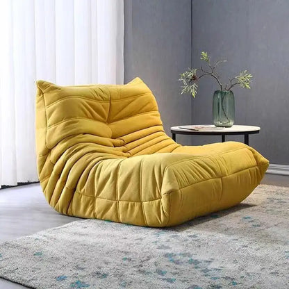Lazy sofa, togo caterpillar sofa, light luxury, simple Internet celebrity creative chair, suede freehand space recliner