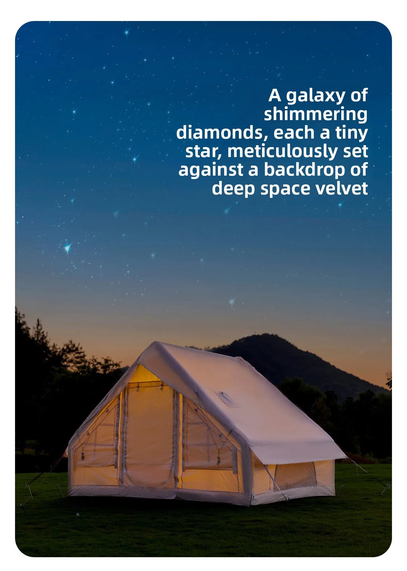 The Mountainhiker Inflatable Tent,equipped with Storage Bags and An Air Pump, Is Ideal for Outdoor Hiking Activities