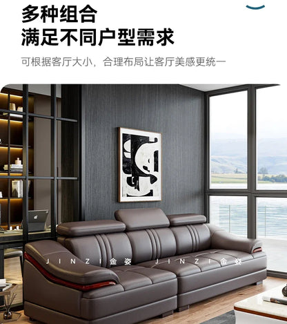 Floor Designer Living Room Sofas Couch Leather Nordic Minimalist Sofas Relaxing Room Decor Sillon Cama Lounge Suite Furniture