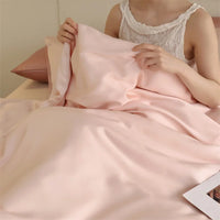 Mulberry Silk Bedding Set Luxury Natural 100% Silk Duvet Cover Set Bed Sheet Pillowcase Single Double Bedsheet King Queen Size