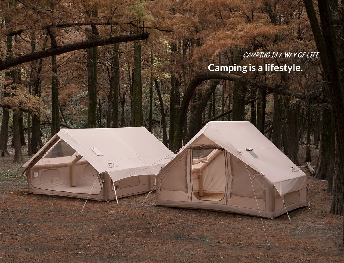 MOUNTAINHIKER Extra Large 3-6 Person Inflatable Family Camping Tent with High-Quality Windproof and Spacious Interior