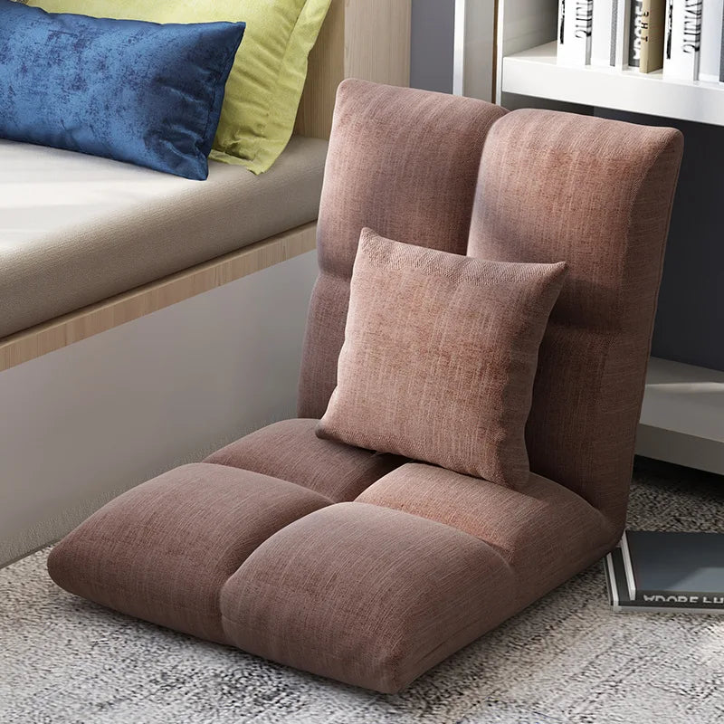 Lazy sofa single tatami bedroom balcony dormitory small sofa bed back chair folding cute floor chair