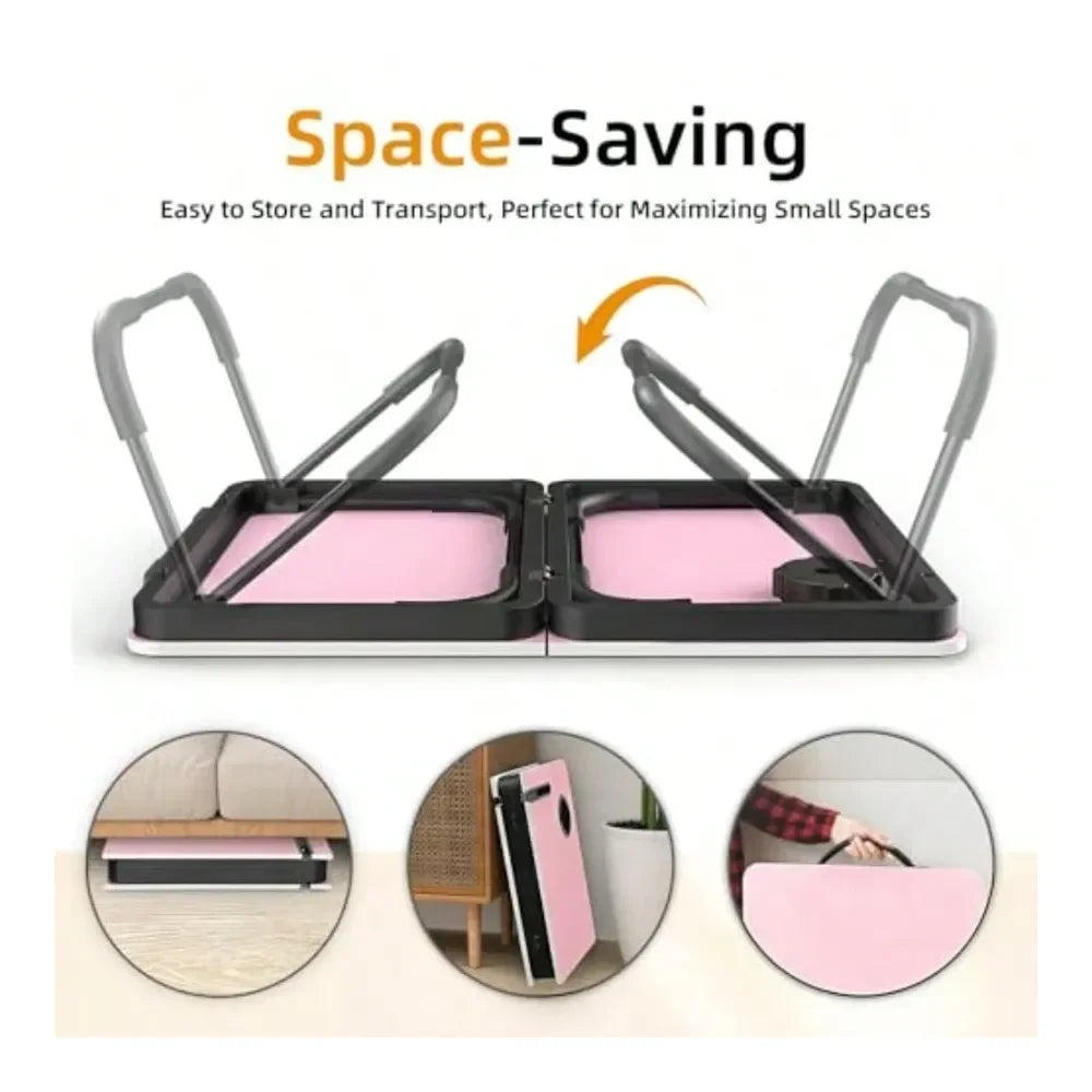 Laptop Bed Desk For Couch Sofa Large Lap Desk Tray Table With Cup Holder And Tablet Slot Portable Notebook Stand For Eating Wri
