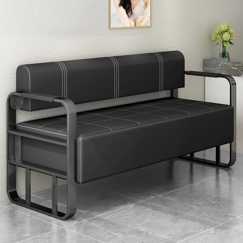 Steady Barber shop sofa chair reception room sitting area long sofa chair thickened equal sofa