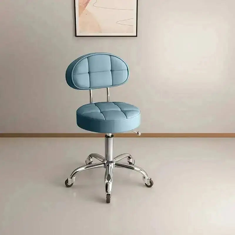 Big work stool hair cutting chair rotating lifting round stool pulley hair salon special beauty stool