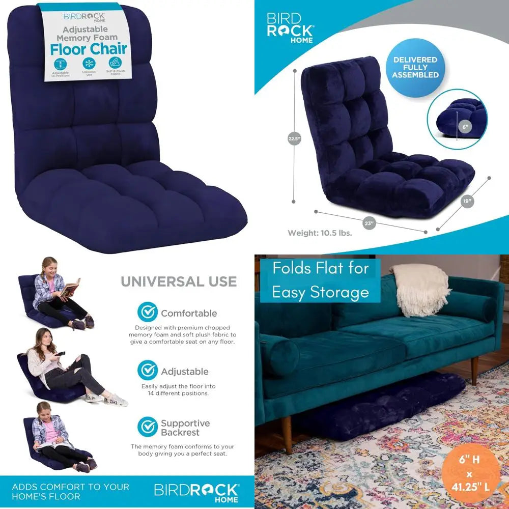 Adjustable Memory Foam Floor Chair for Comfortable Gaming, Reading, and Meditation - Versatile and Ideal for Relaxation
