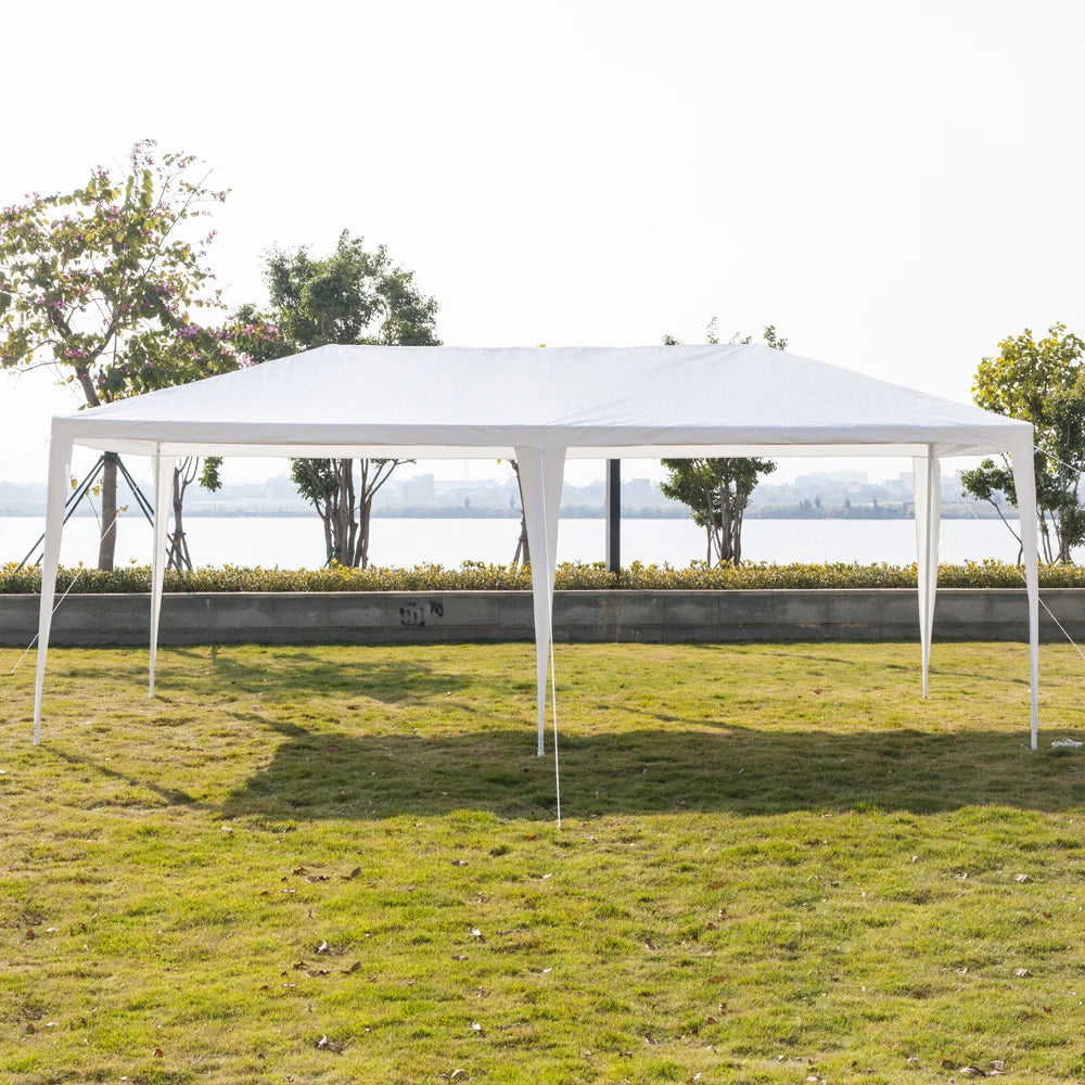3*6m Non-Cloth Pe Cloth Plastic Sprayed Iron Pipe Outdoor Party Tent White