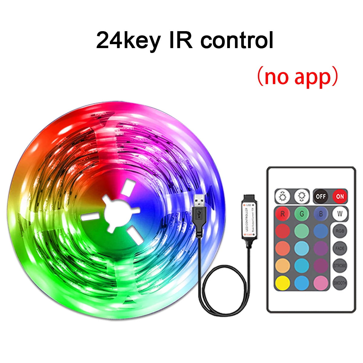 RGB LED Strip Lights Music Sync APP Control USB
