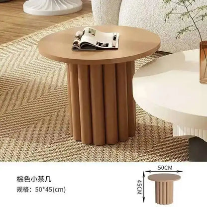 Table basse ronde de luxe, esthétique moderne, pour salon, table basse unique, glamour, minimaliste, meubles