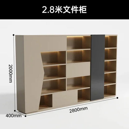 High-end Lacquered Boss Desk, Stylish Atmosphere, Modern and Simple Office Desk, High-end Workbench