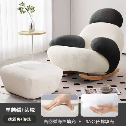 Rocking chair household balcony recliner leisure chair living room sofa chair Internet celebrity single sofa Lazy