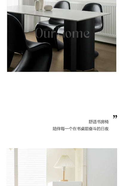 Dining chair Makeup stool Home Nordic minimalist high-end creative style plastic beauty chair