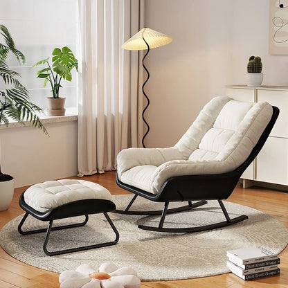 Lazy Sofa Rocking Chair Living Room Balcony Recliner Light Luxury Leisure Single Sofa Chairs  Living Room Furniture  cozy stool