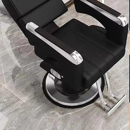 2025 Luxury Personalized Chair Barber Classic Hydraulic Reclining Release Salon Chair Leg Rest Professional Barberia Furniture