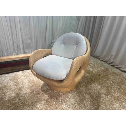 2025 Italy's new creative leisure  easy leisure recliningr simple rocking chair velvet fabric l