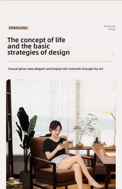 Single Casual Sofa Chair Iron Art Conference Office Negotiation Chair Desk Learning Computer Chair Sofa Chair