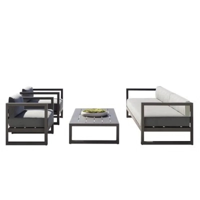 Outdoor Rattan Sofa Set Courtyard Garden Outdoor Leisure Rattan Chair Designer Model Home Outdoor Furniture