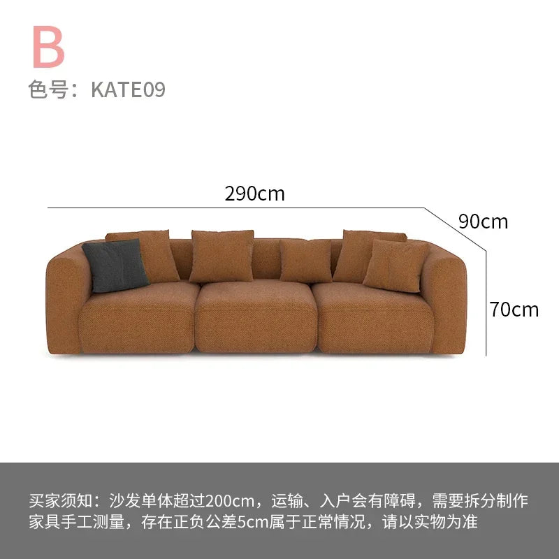 Minimalist modern white sofa