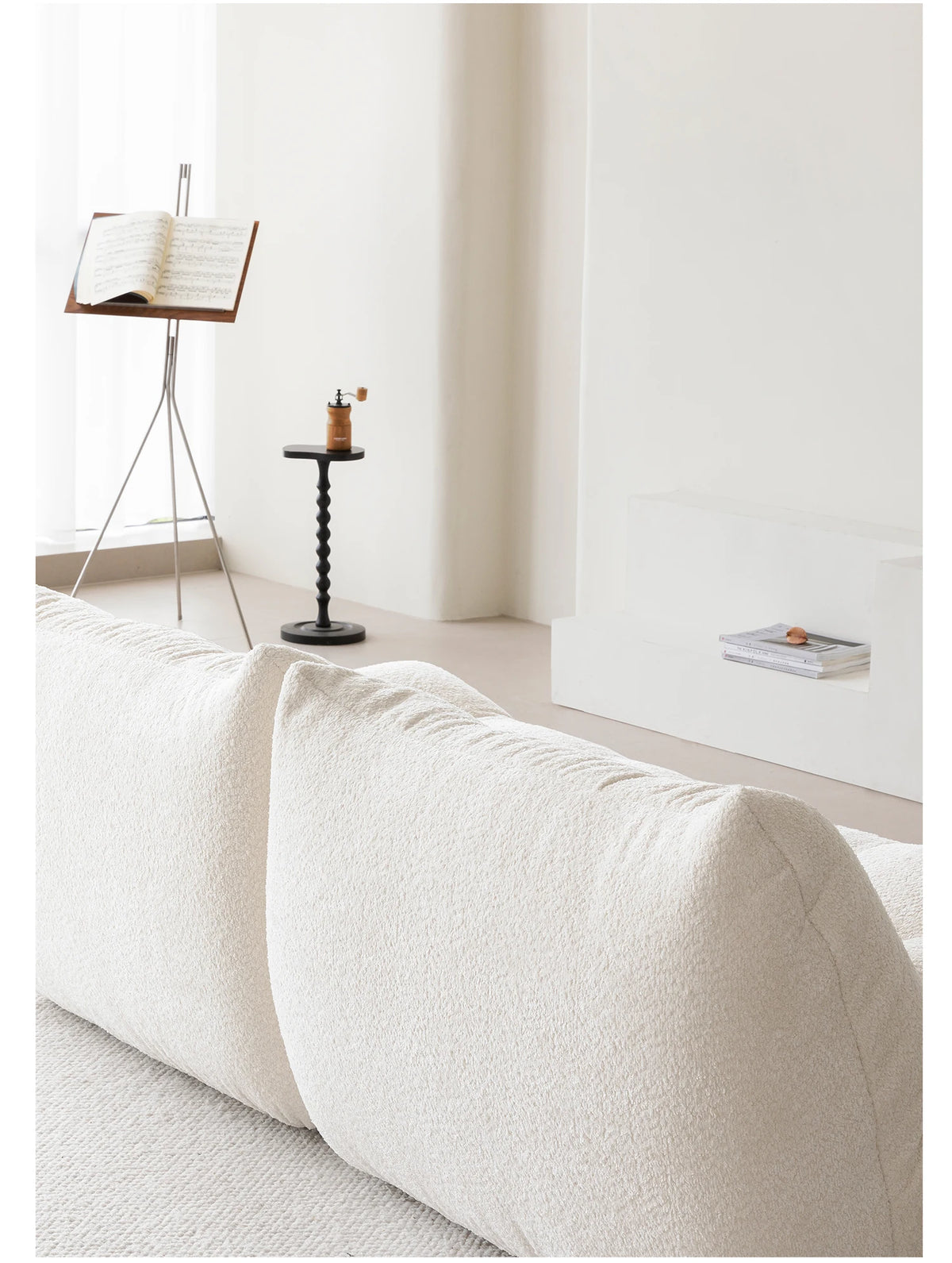 Nordic Cream Style Living Room Sofa White Square Combination Creative Design Lazy Couch Comfort Home Furniture Lounge Chair FYLS